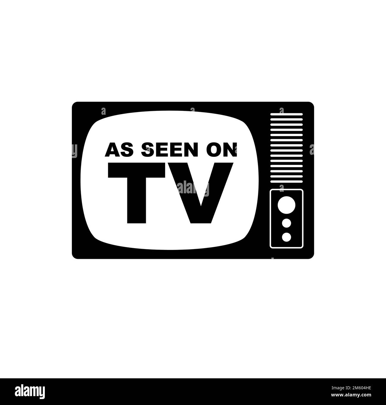 As seen on tv icon on white background stock vector image art alamy