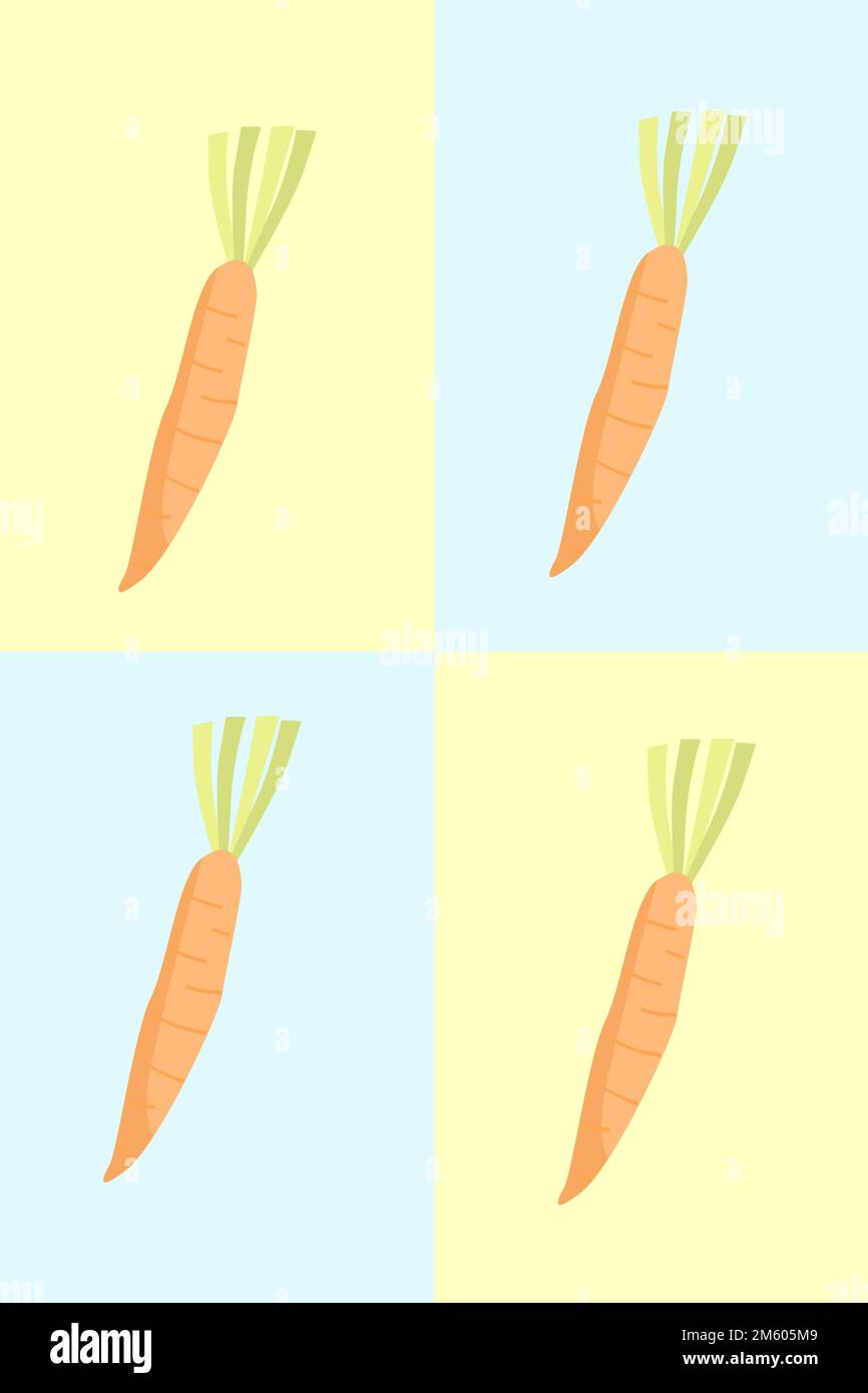 Carrot pattern background vector Stock Vector