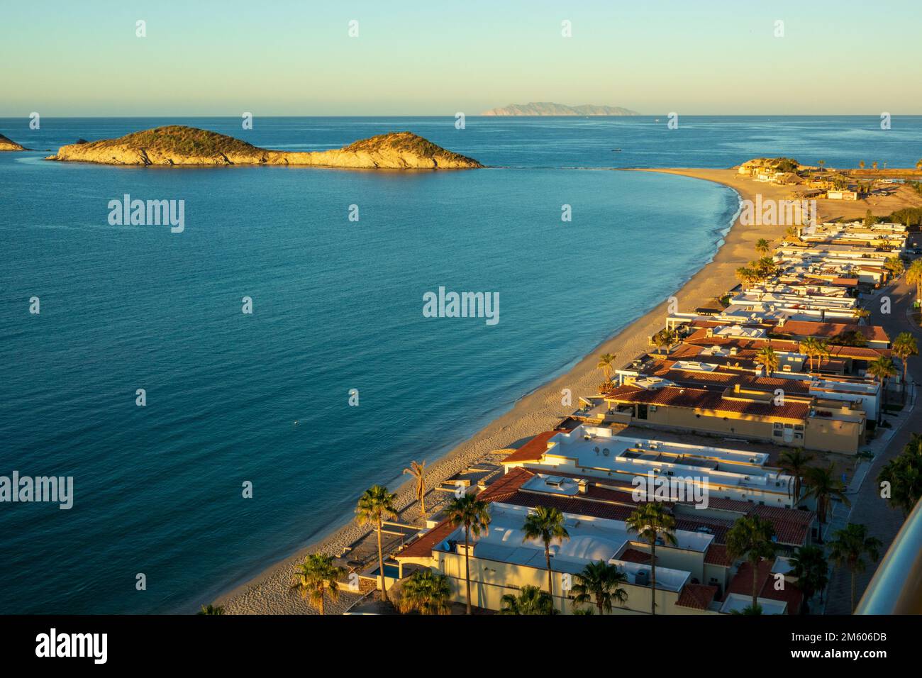 Beach front properties and Bars San Carlos Mexico Stock Photo Alamy