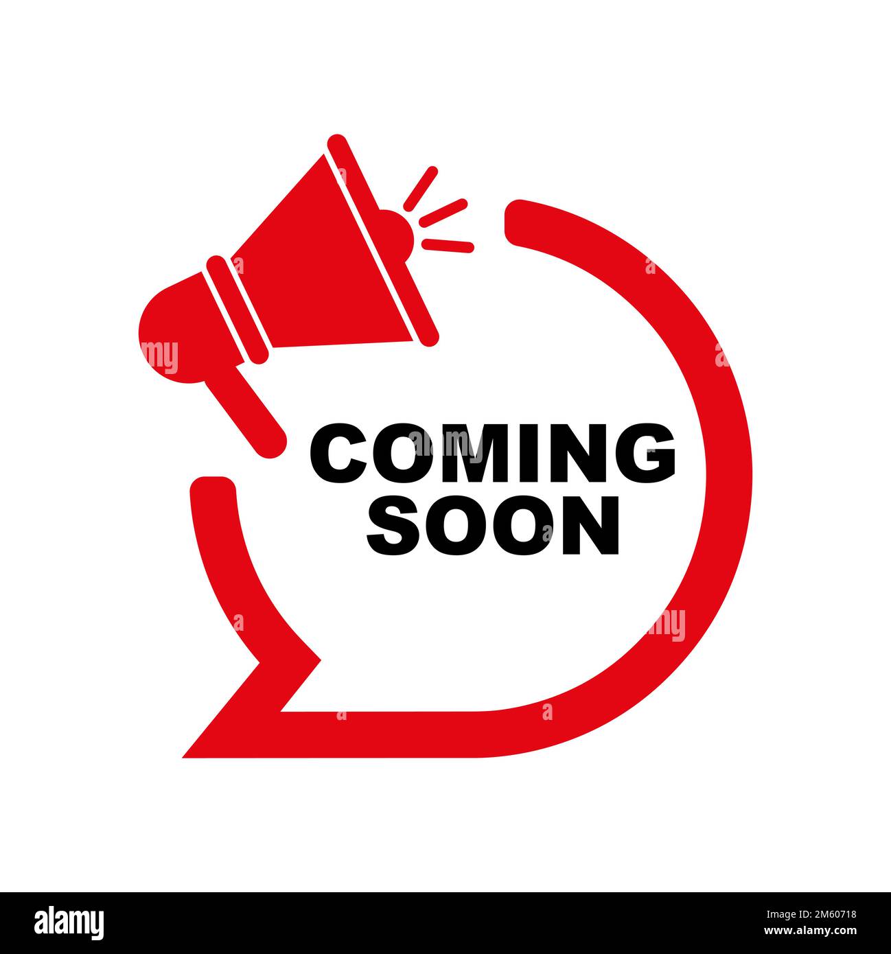 coming soon sign on white background Stock Vector Image & Art - Alamy