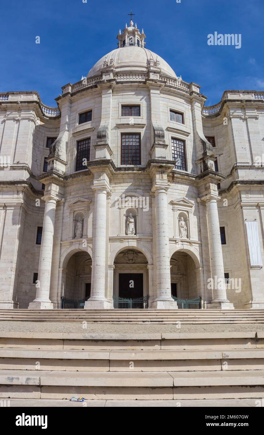 Front of the historic Santa Engracia church in Lisbon, Portugal Stock Photo