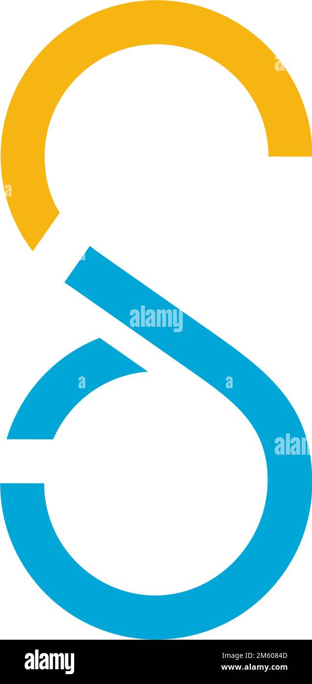 letter sd abstract geometric line symbol logo vector Stock Vector Image ...