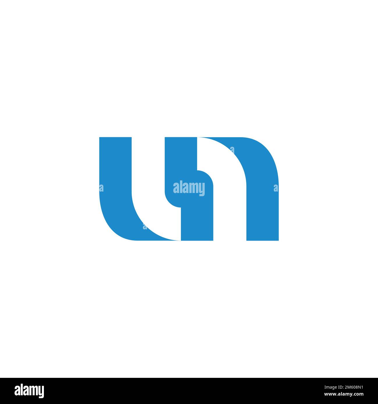 letter lr simple geometric negative space logo vector Stock Vector