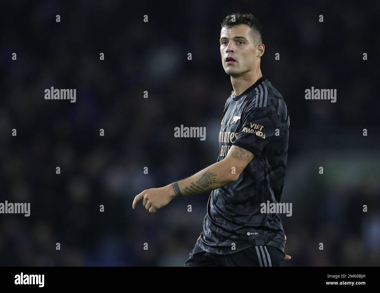 Brighton and Hove, UK. 31st Dec, 2022. Granit Xhaka of Arsenal during the Premier League match at the AMEX Stadium, Brighton and Hove. Picture credit should read: Paul Terry/Sportimage Credit: Sportimage/Alamy Live News Stock Photo