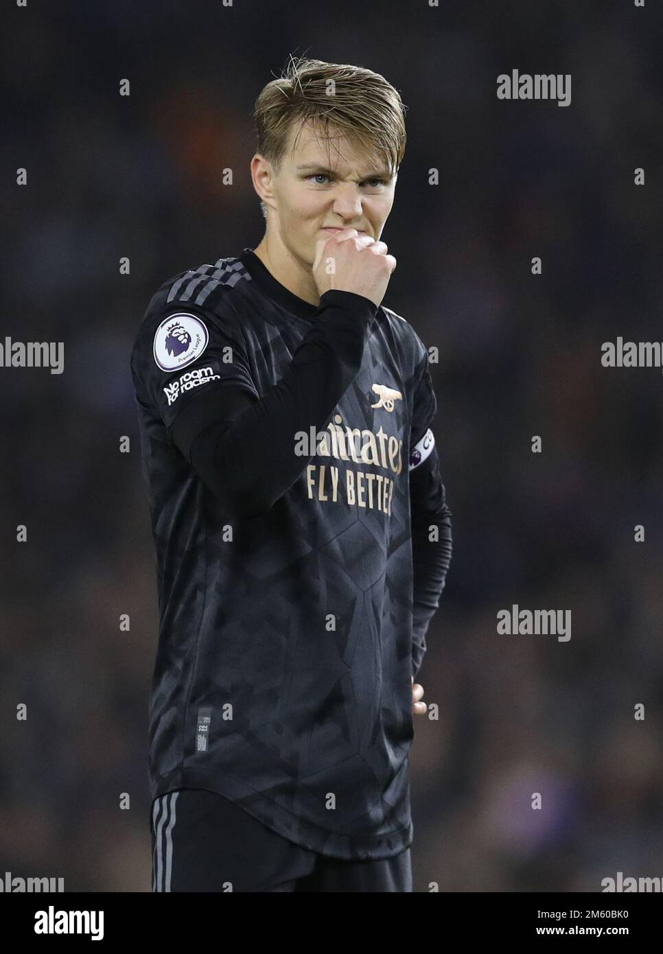 Brighton and Hove, UK. 31st Dec, 2022. Martin Odegaard of Arsenal during the Premier League match at the AMEX Stadium, Brighton and Hove. Picture credit should read: Paul Terry/Sportimage Credit: Sportimage/Alamy Live News Stock Photo