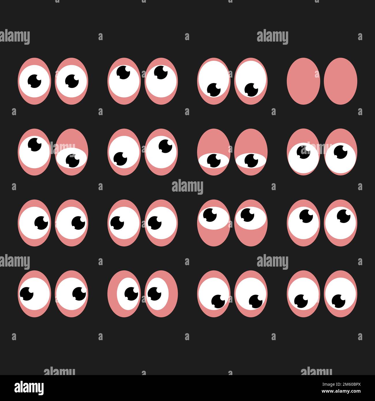 Set of human isolated pairs of eyes Stock Vector Image & Art Alamy