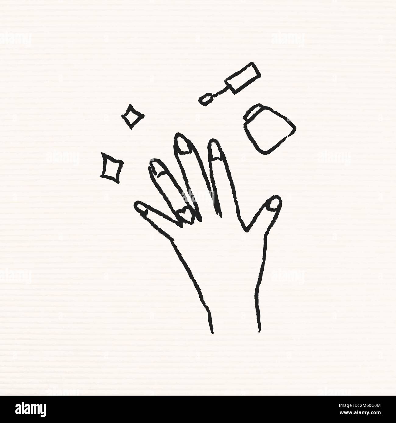 Paint your nails doodle style vector Stock Vector Image & Art Alamy