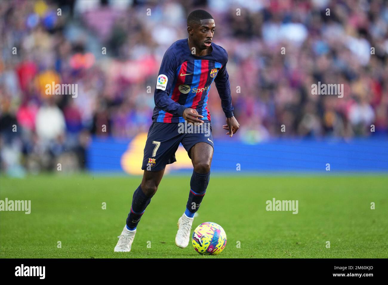 Ousmane Dembele Of FC Barcelona During The La Liga Match Between FC ...