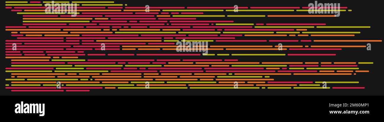 Cartoon coding simulated lines vector illustration Stock Vector