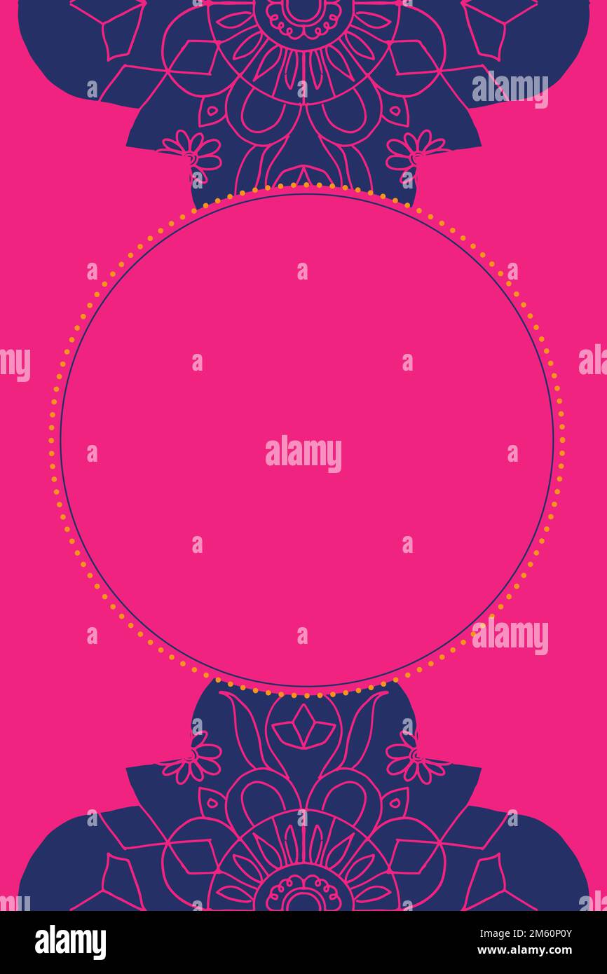 Diwali festival rangoli Indian frame vector Stock Vector Image & Art ...