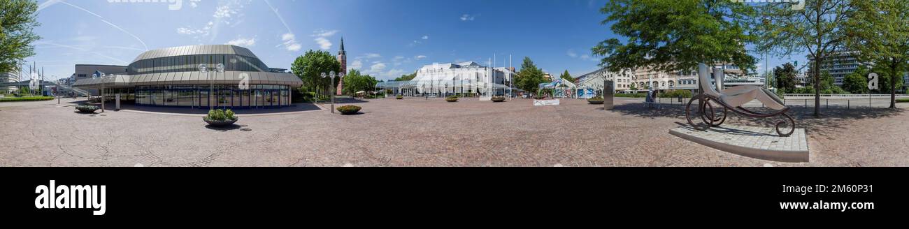 Pforzheim Square Congress Centre and Municipal Theatre Panorama Germany Stock Photo