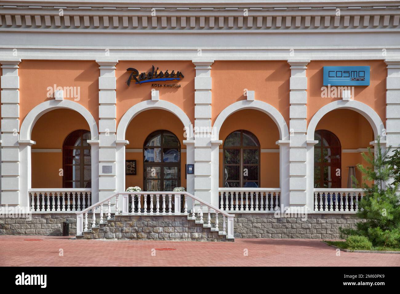 Hotel Radisson, Rosa Khutor, Sochi, Russia Stock Photo