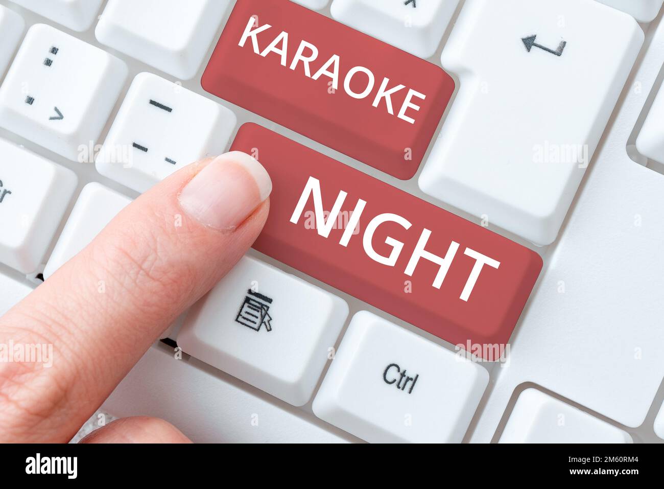 Conceptual caption Karaoke Night. Word Written on Entertainment singing ...