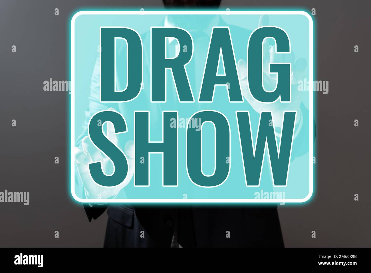 Text sign showing Drag Show. Business concept competitive event where ...
