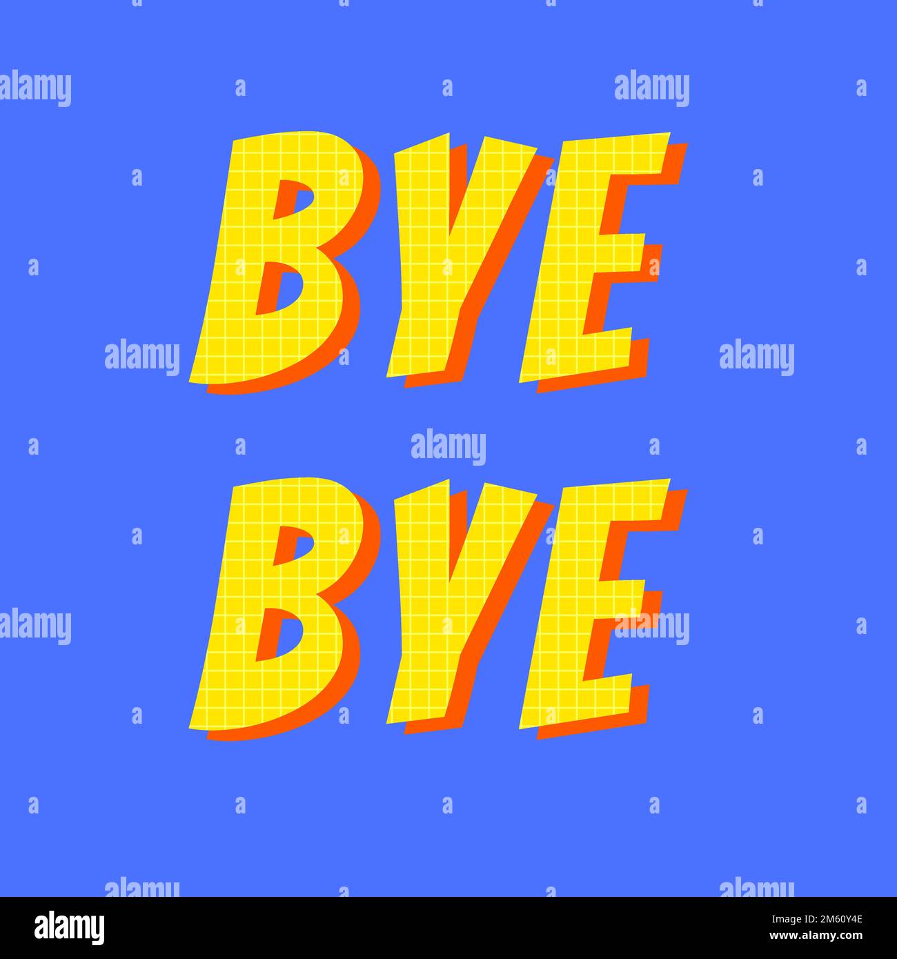 3D bye bye funky vector lettering Stock Vector Image & Art Alamy