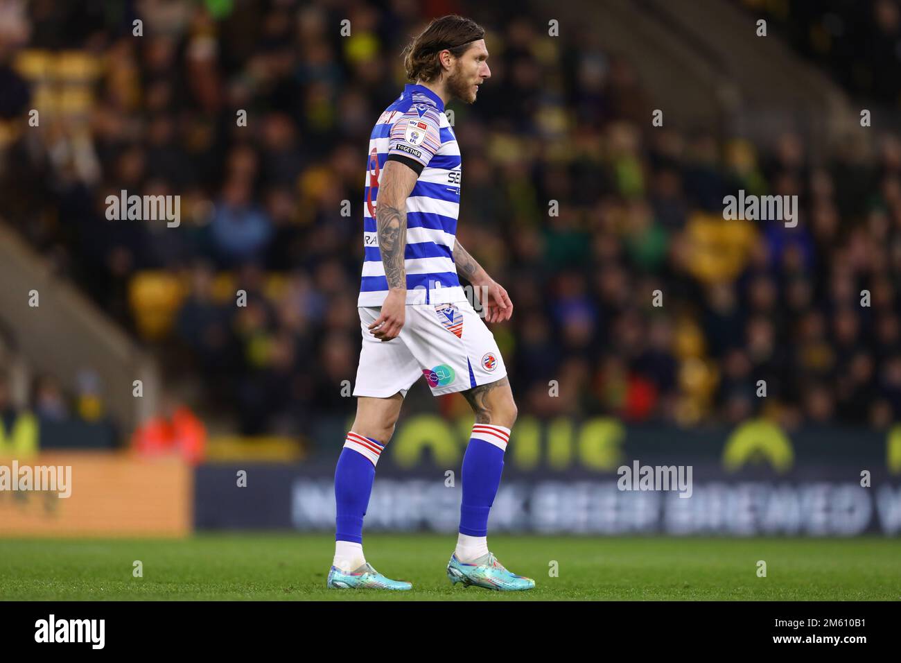 Jeff Hendrick of Reading - Norwich City v Reading, Sky Bet Championship, Carrow Road, Norwich, UK - 30th December 2022  Editorial Use Only - DataCo restrictions apply Stock Photo