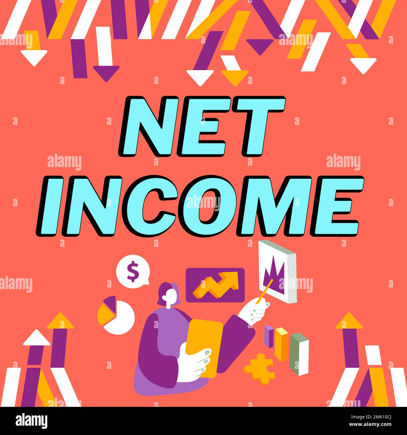 Earn Income Sign Inspiration showing sign Net Income. Business concept the gross income ...