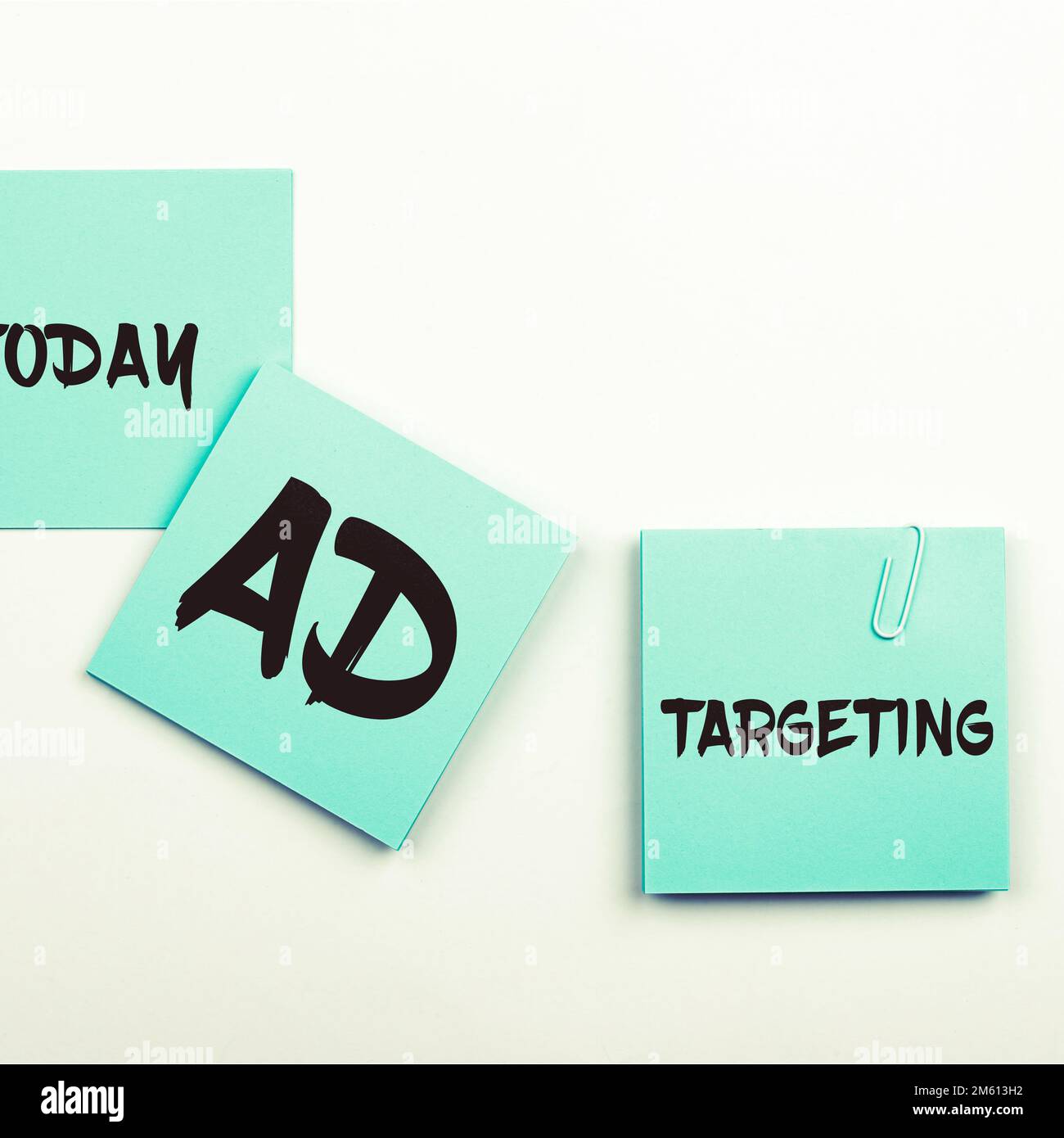 Sign displaying Ad Targeting. Concept meaning target the most receptive ...