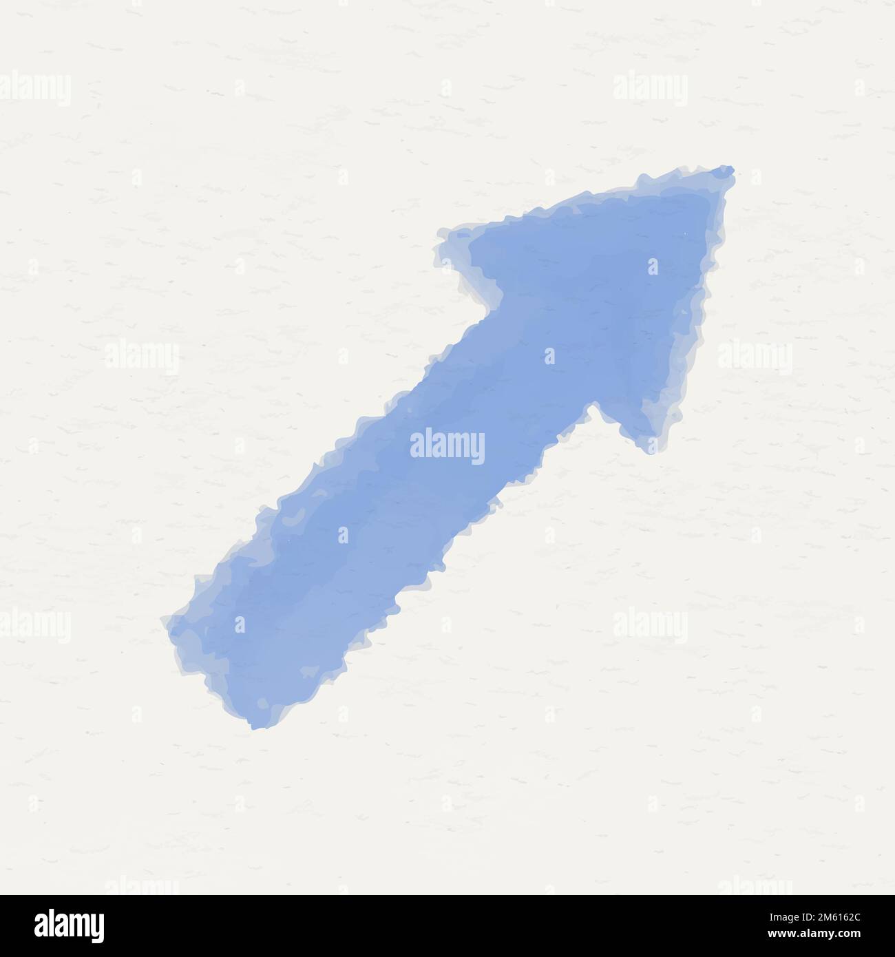 Blue watercolor arrow geometric shape vector Stock Vector Image & Art ...