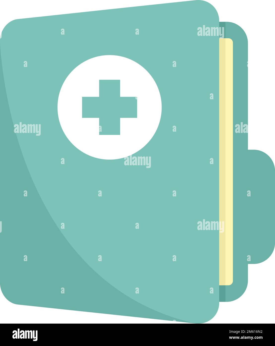 Medical folder icon. Flat illustration of Medical folder vector icon