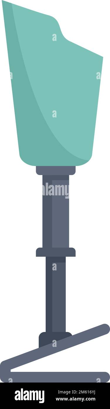 Prosthetic leg icon. Flat illustration of Prosthetic leg vector icon ...