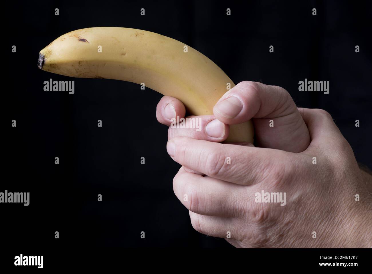 Weaponized banana gun ready for deadly fire Stock Photo Alamy