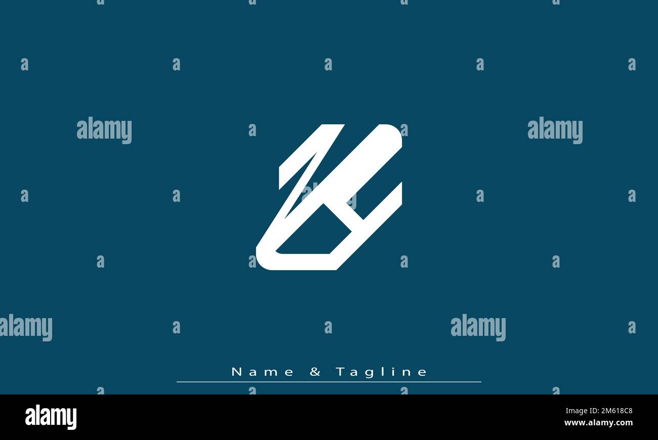 Alphabet letters Initials Monogram logo NY , YN Stock Vector