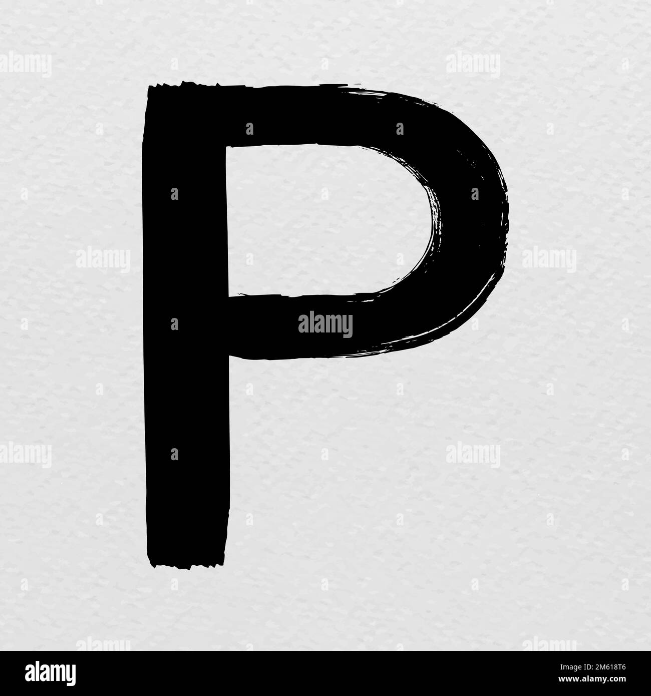 Alphabet P brush stroke distressed style typography vector Stock Vector Image & Art Alamy