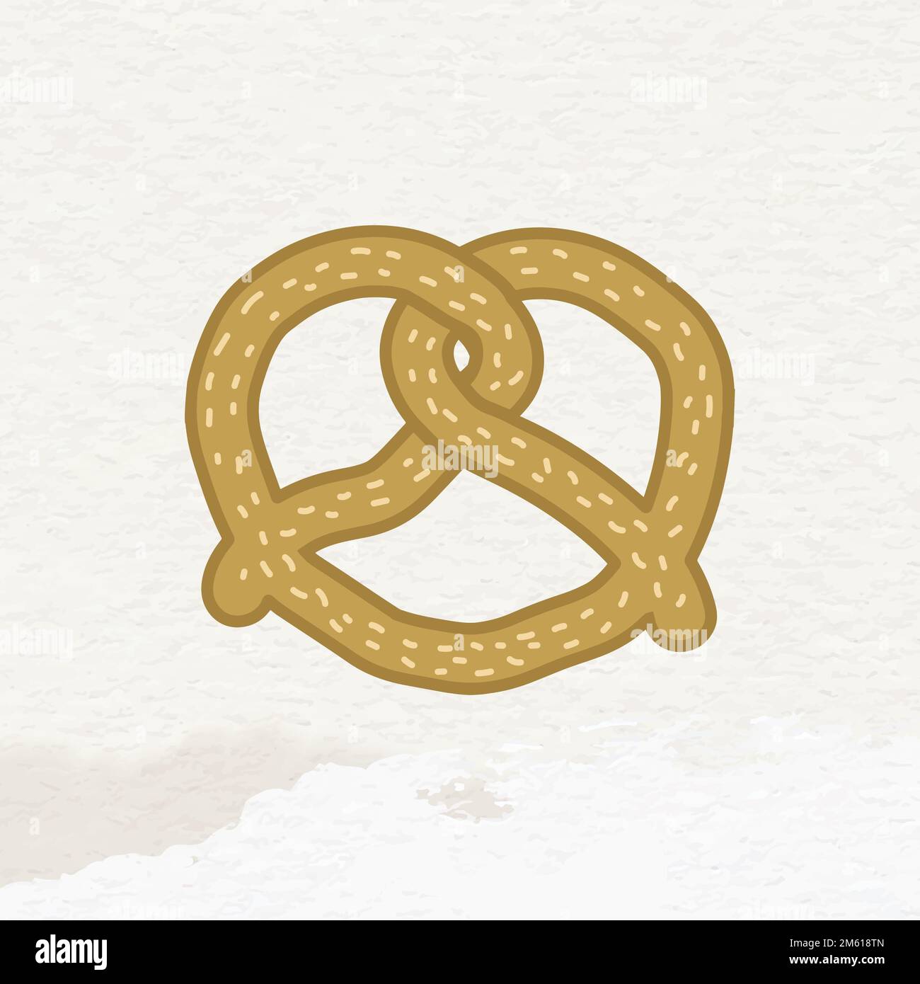 Cute pretzel doodle sticker vector Stock Vector Image & Art - Alamy