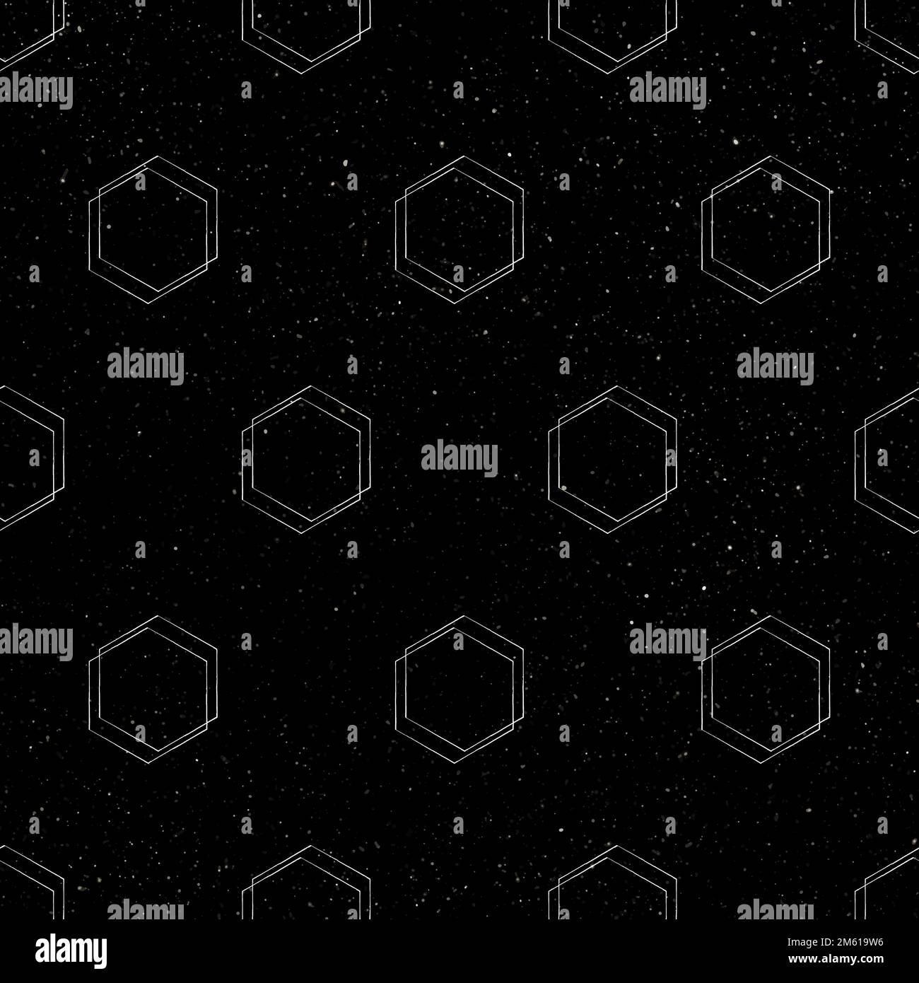 Seamless 3D hexagonal pattern on a black background vector Stock Vector ...