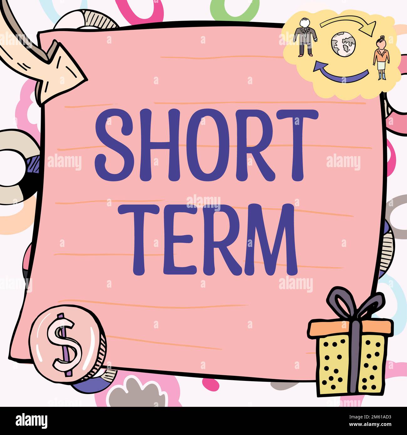 Text showing inspiration Short Term. Business overview occurring over