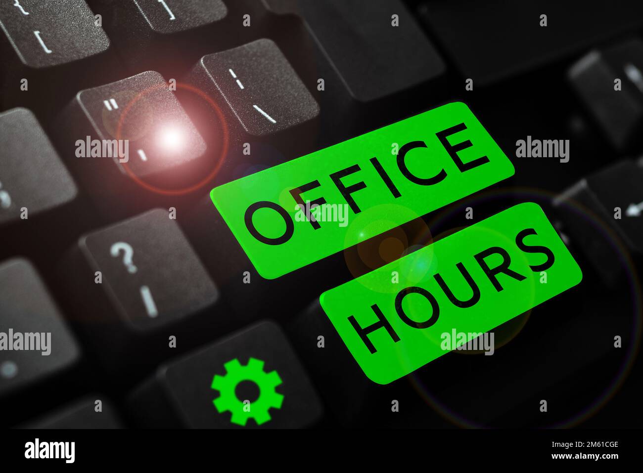 Conceptual display Office Hours. Business idea The hours which business