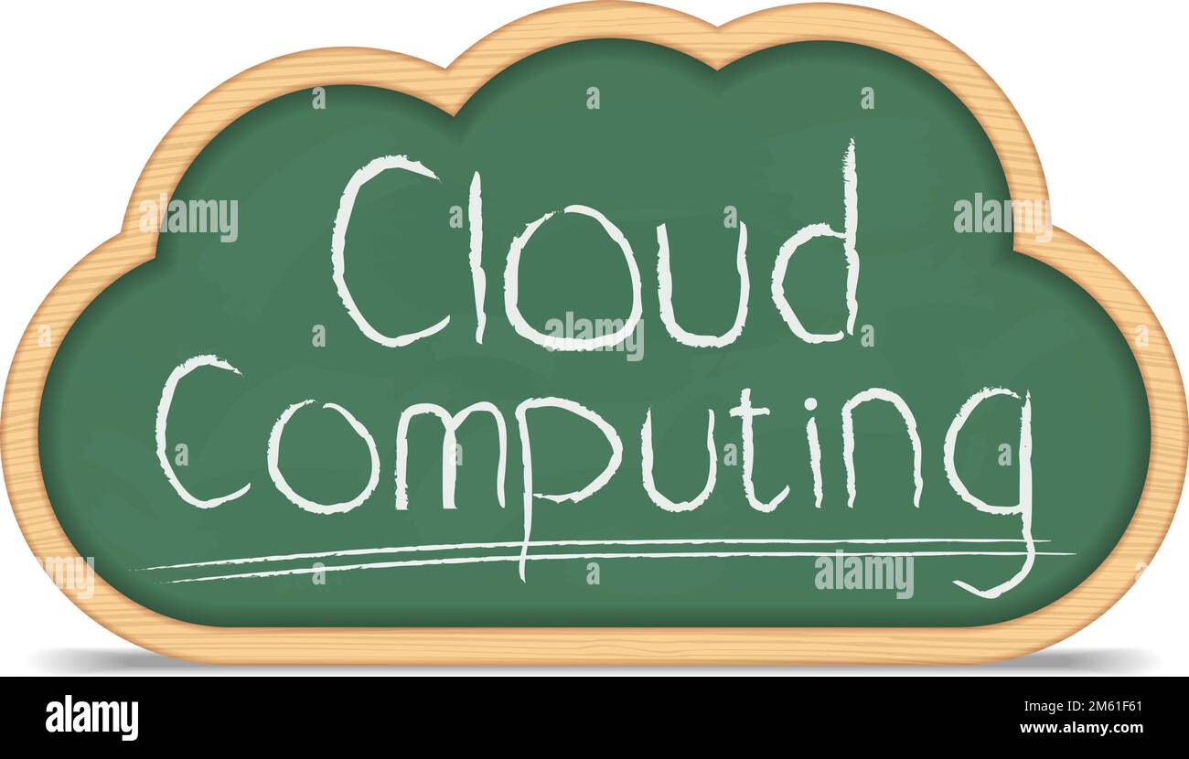Cloud computing concept, vector eps10 illustration Stock Vector