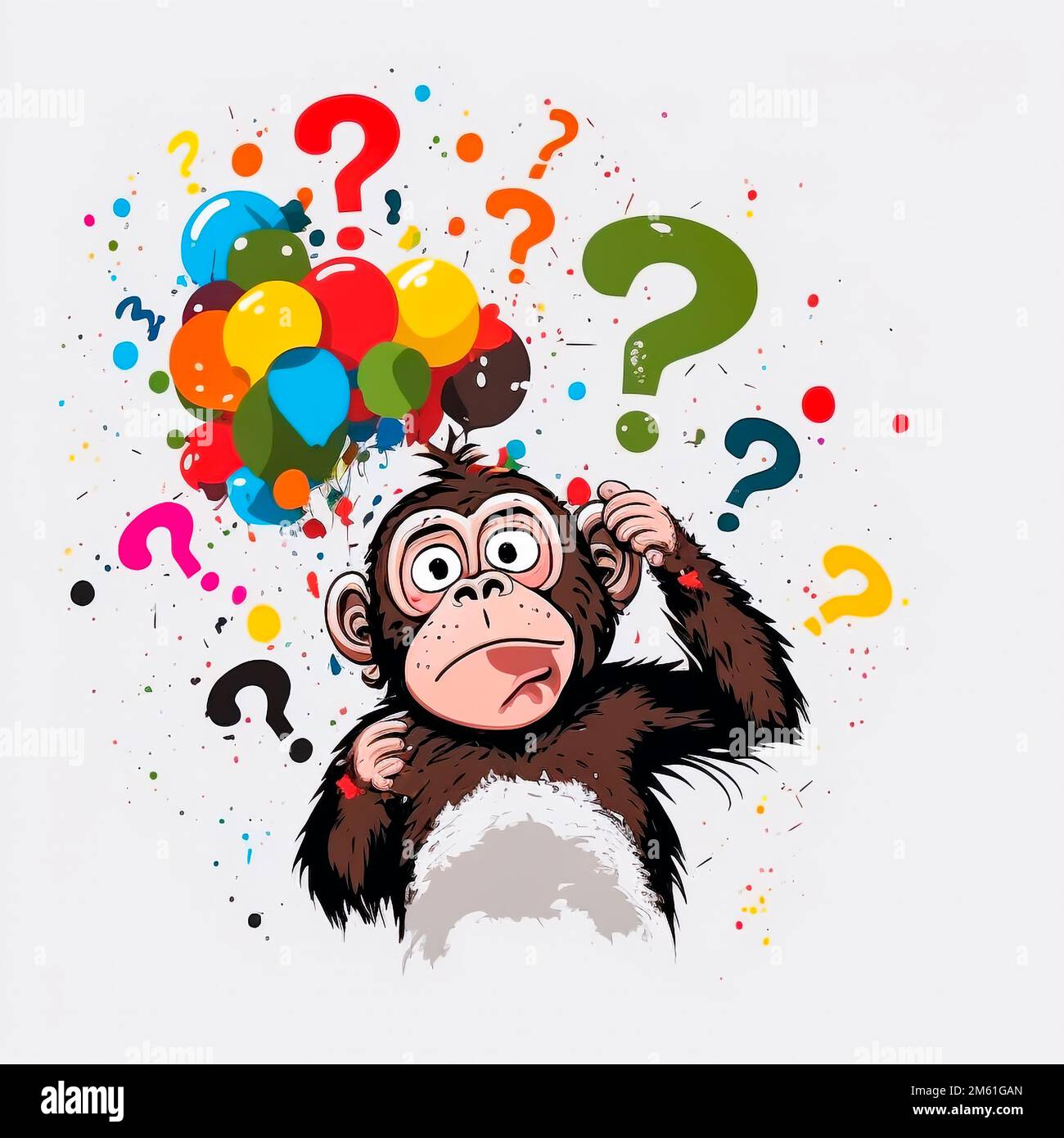 Monkey cartoon thinking hi-res stock photography and images - Alamy Monkey cartoon thinking hi-res stock photography and images - Alamy