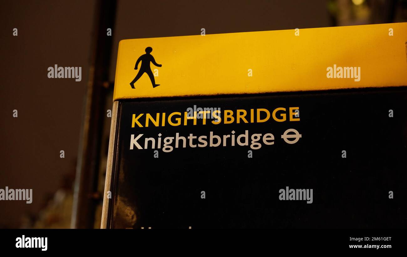 London Knightsbridge is a beautiful and expensive place Stock Photo