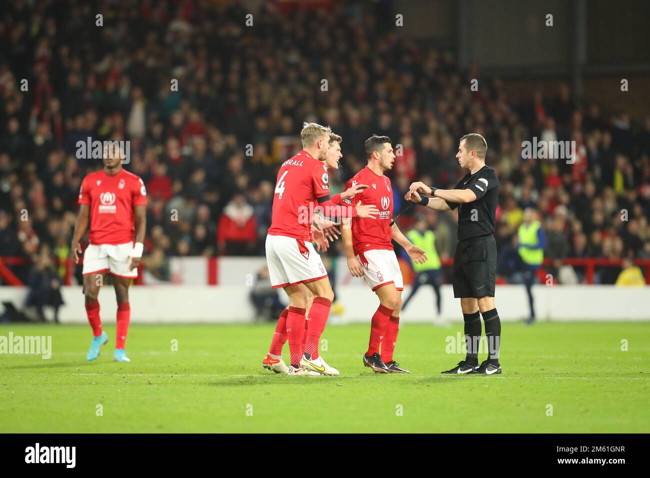 The City Ground, Nottingham, UK. 1st Jan, 2023. Premier League Football ...