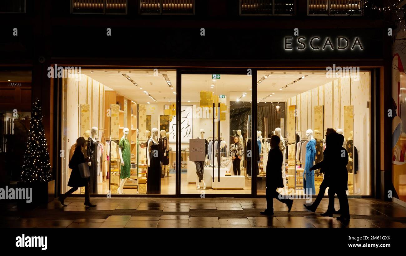 Escada Store in London Chelsea - LONDON, UK - DECEMBER 20, 2022 Stock Photo