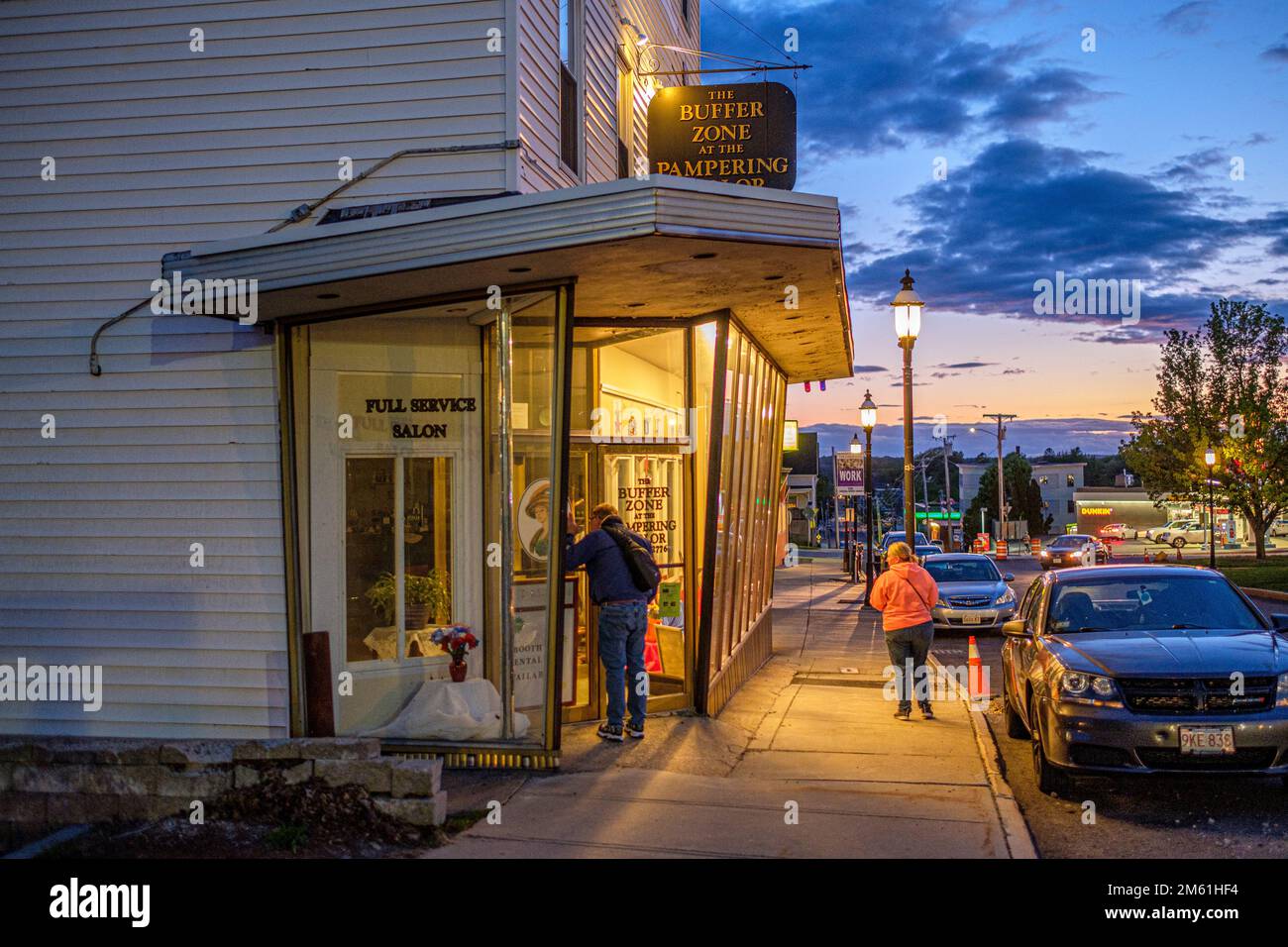 Early evening in Gardner, Massachusetts Stock Photo Alamy