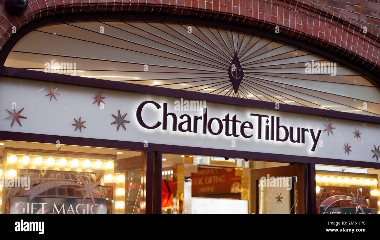 Charlotte Tilbury store in London LONDON, UK DECEMBER 20, 2022