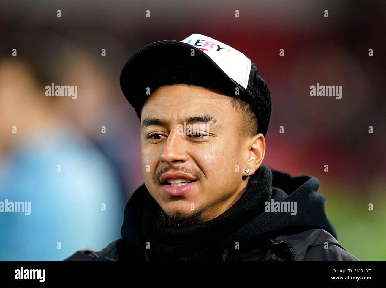 Nottingham Forest S Jesse Lingard Ahead Of The Premier League Match At Nottingham Forests Jesse Lingard Ahead Of The Premier League Match At The City Ground Nottingham Picture Date Sunday January 1 2023 2M61JYT