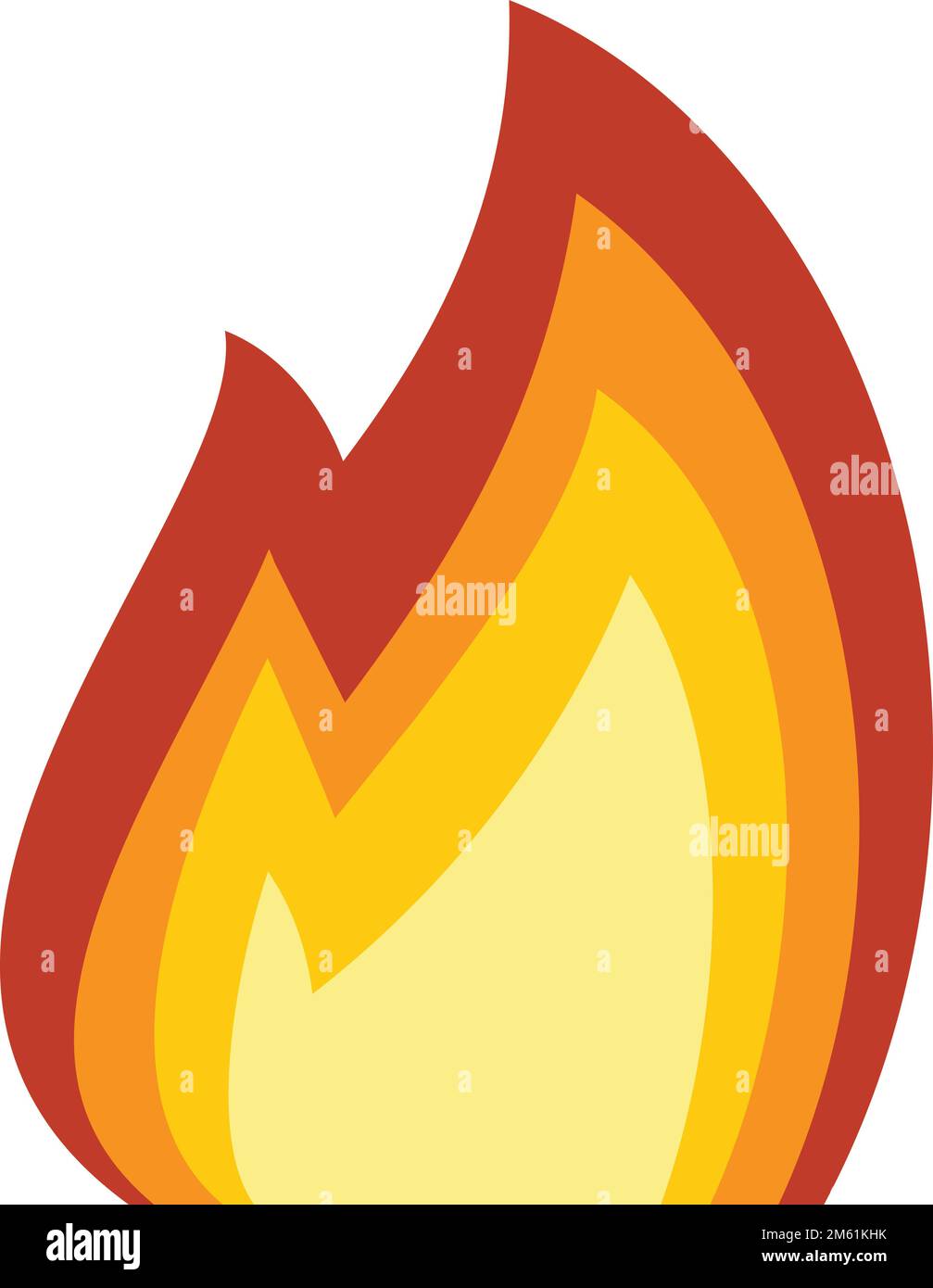 Fire flame icon. Flat illustration of Fire flame vector icon for web ...