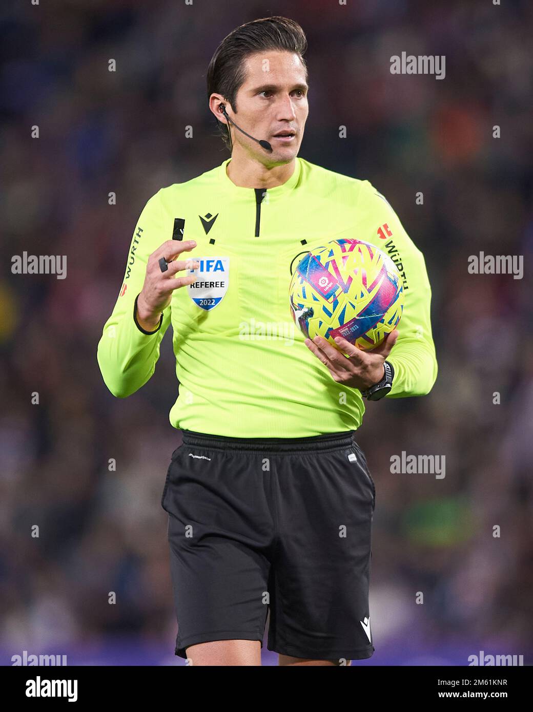 Referee Munuera Montero during the La Liga Santander match between Real
