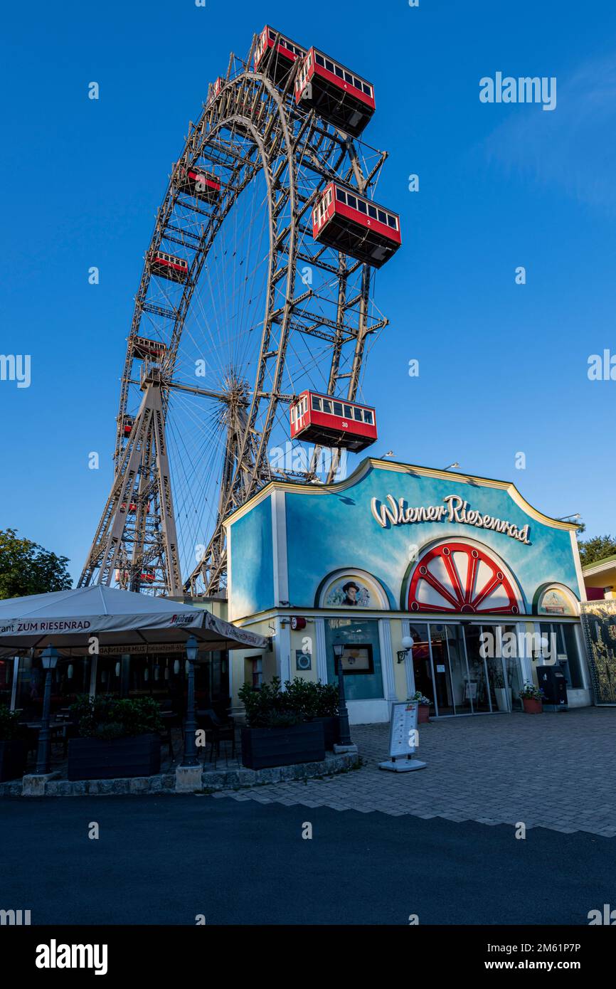 Ferris wheel, riesenrad, Prater, Leopoldstadt, Vienna, Austria Stock Photo