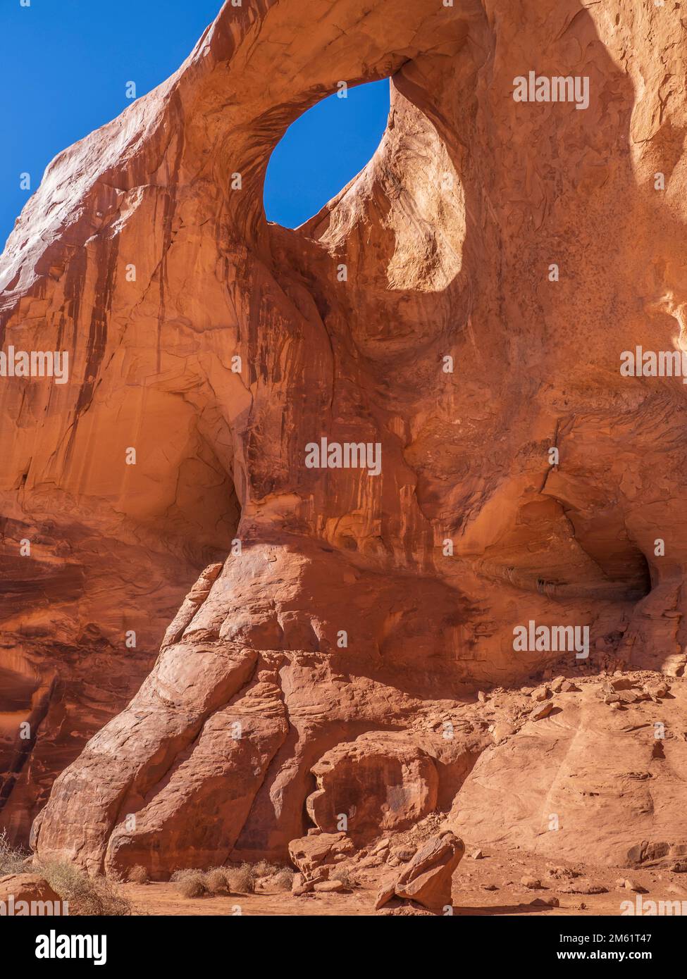 Sun's Eye Arch, Monument Valley, Navajo Nation, Utah and Arizona Stock