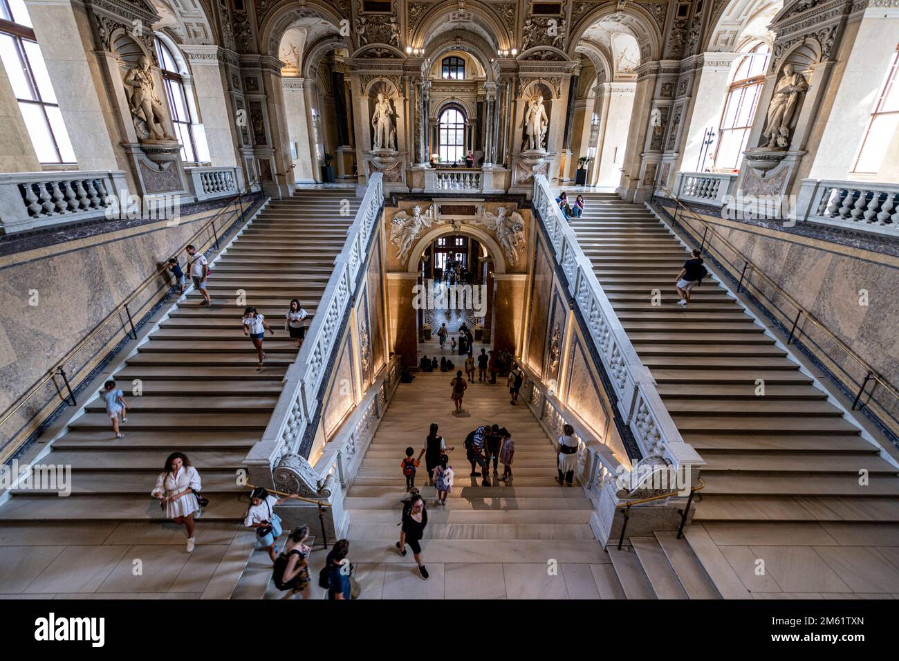 Natural History Museum main entrance and stairs Stock Photo