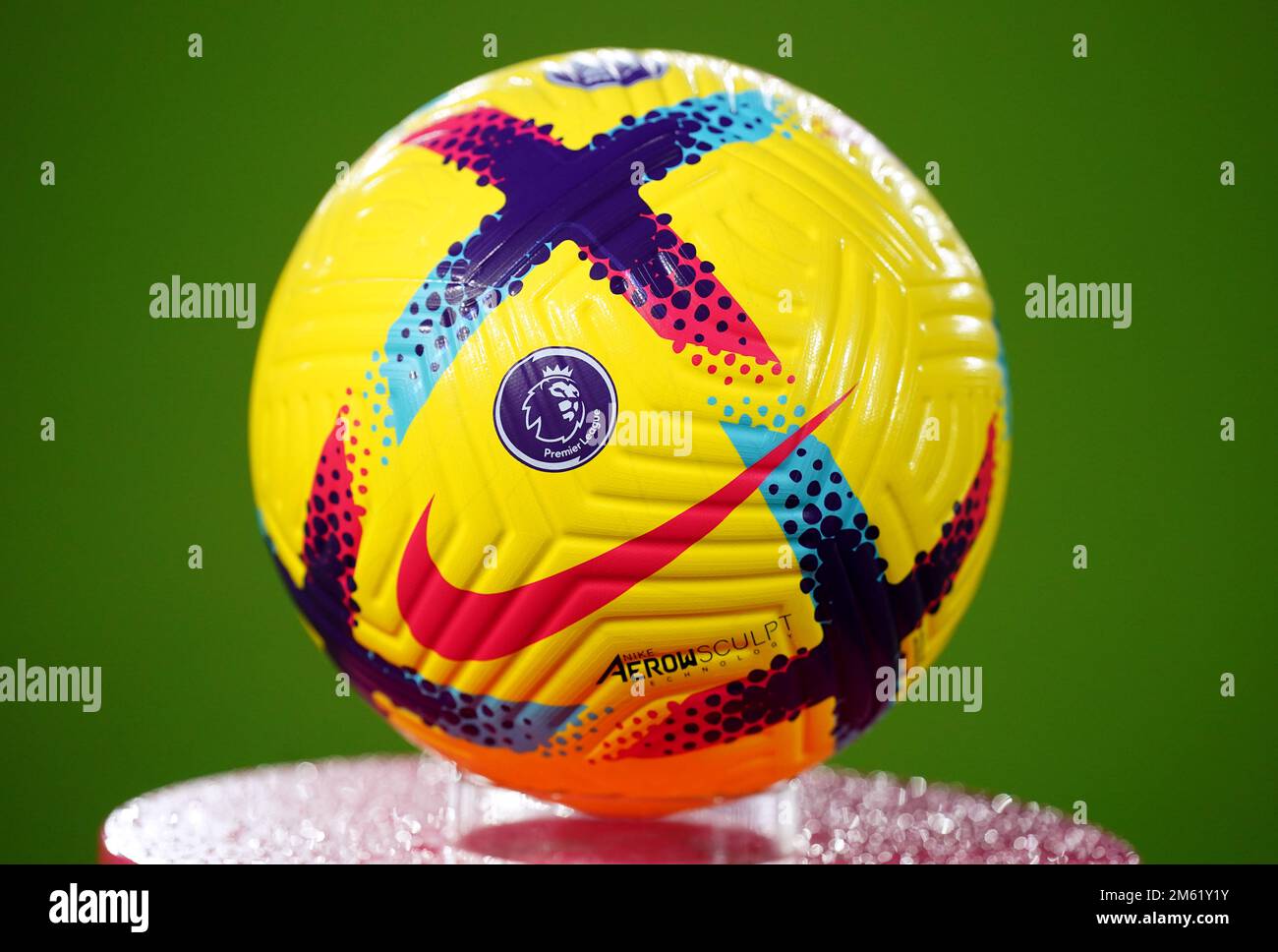 A General View Of The Nike Aerowsculpt Ball Ahead Of The Premier League 