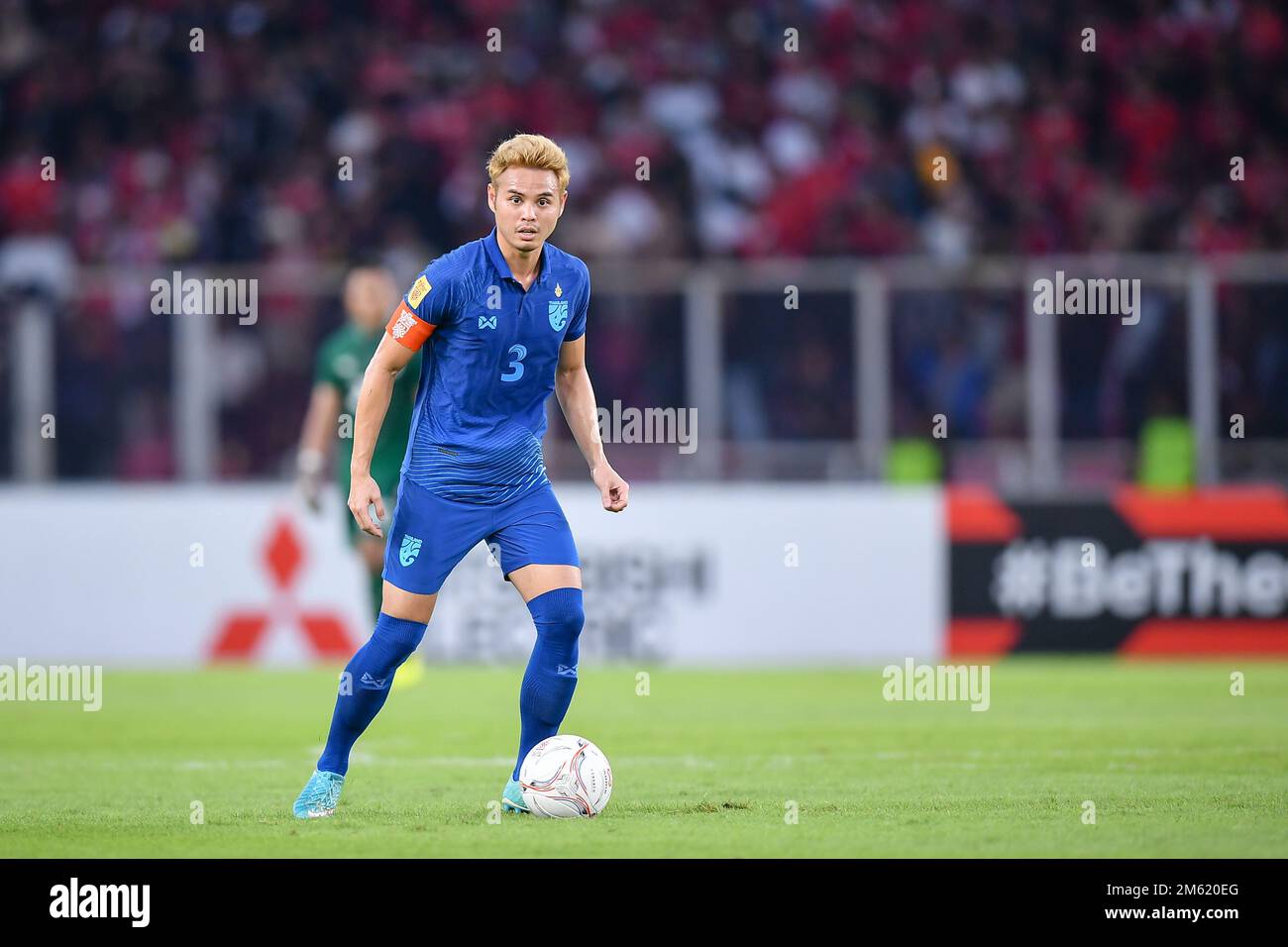 Theerathon Bunmathan of Thailand seen in action during the AFF