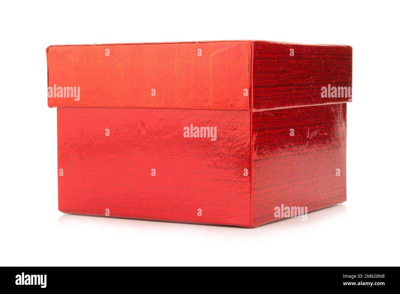red gift box isolated on white background Stock Photo - Alamy