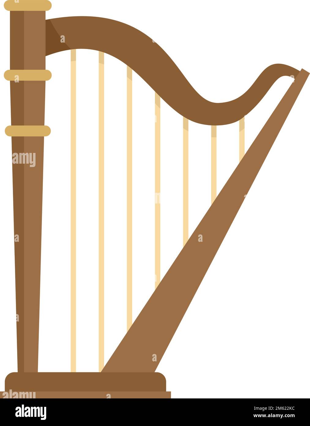Flat 2024 harp instrument