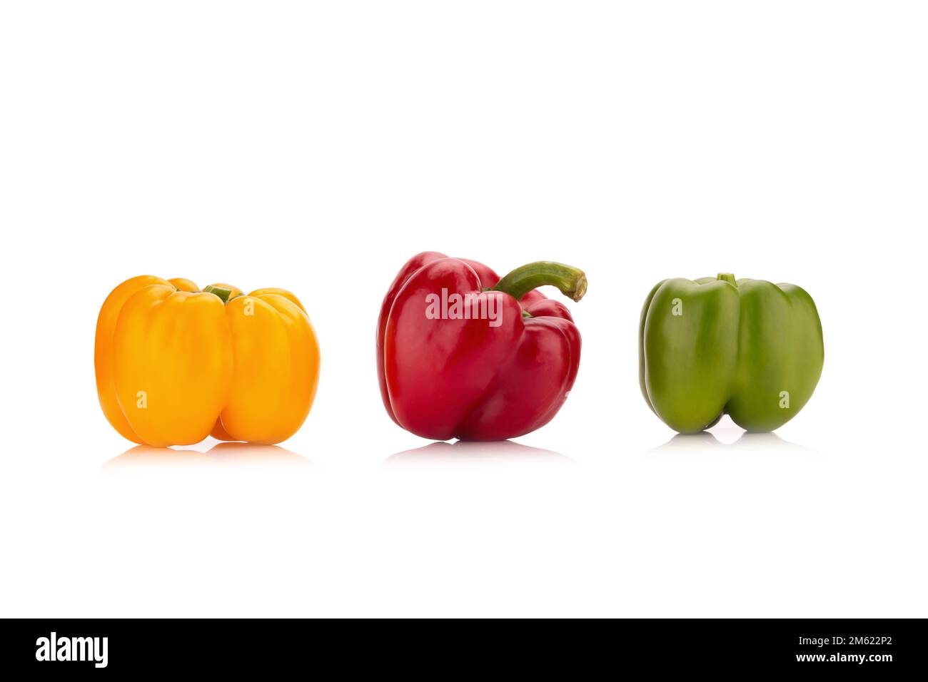 bell peppers isolated on white background Stock Photo - Alamy